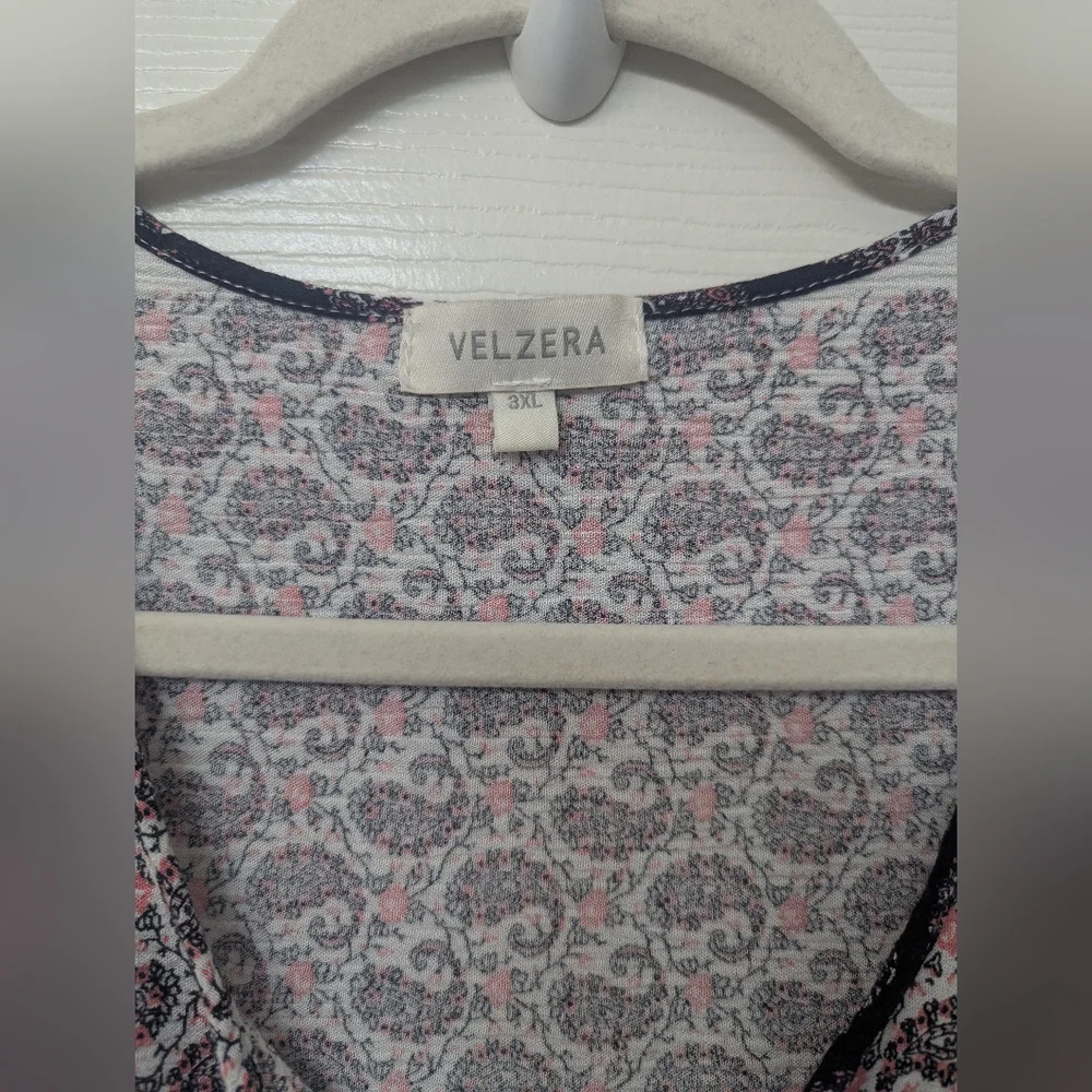 Bohemian Paisley Print 3X Top - Picture 4 of 7